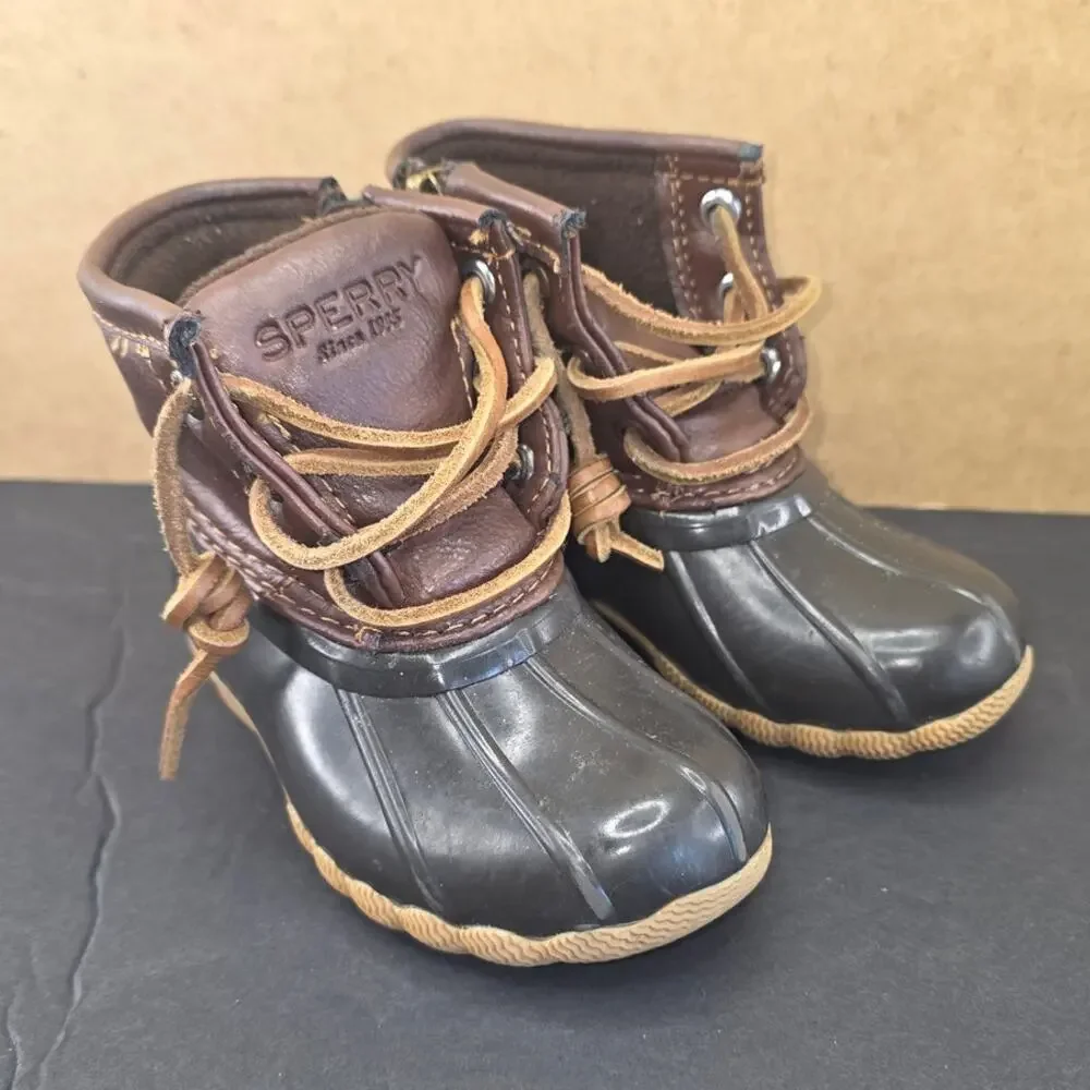 Sperry Saltwater duck boots toddler Size 6M